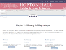 Tablet Screenshot of hoptonhall.co.uk